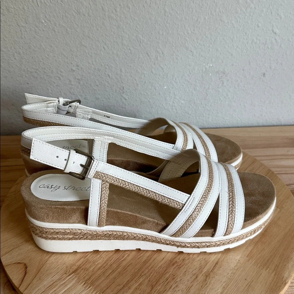 Easy Street Womens Mel Wedge Sandals
